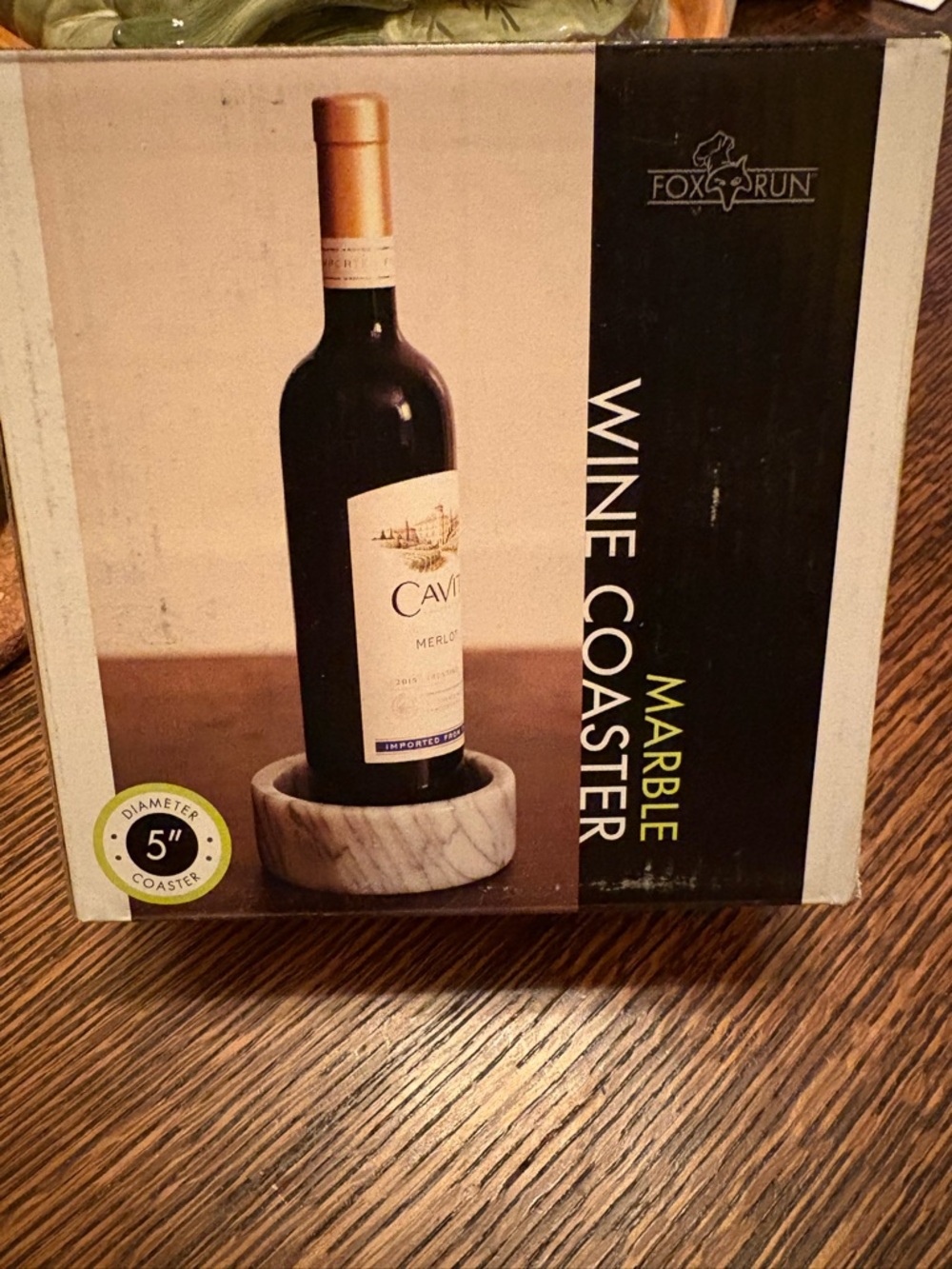 White Marble Wine Coaster